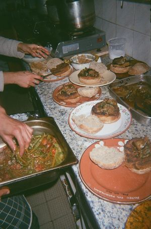 Theme dinner - burger night at Casa da Horta in Porto