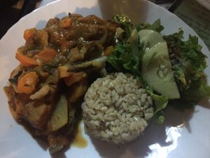 Vegan seitan ratatouille at Casa da Horta in Porto