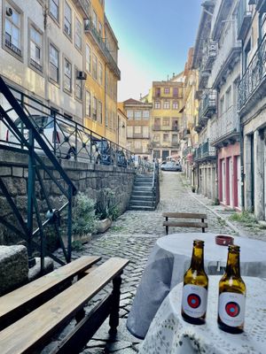Local beer   at Casa da Horta in Porto