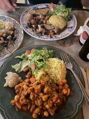 Rice and soy stew, rice with beans and eggplant   at Casa da Horta in Porto