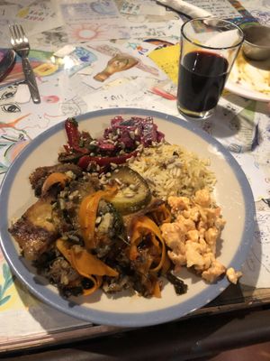 Vegan migas  at Casa da Horta in Porto