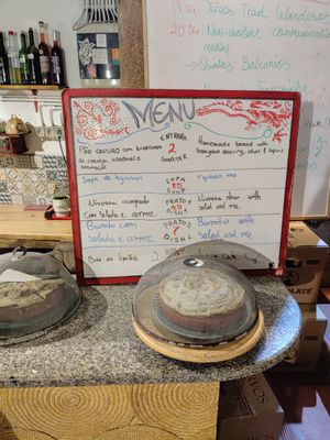 Menu of the day at Casa da Horta in Porto