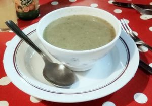 Broccoli soup at Casa da Horta in Porto