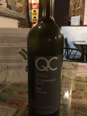 Vegan wine  at Casa da Horta in Porto