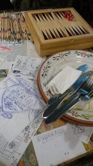 They also have board games for you to use. at Casa da Horta in Porto