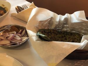 Shpinach bread  at Veg N Chaat Cuisine in Fremont