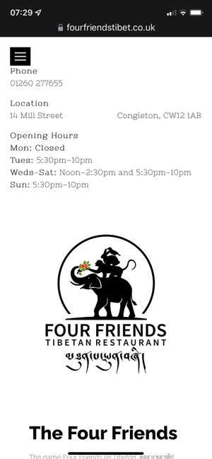   at Four Friends in Congleton