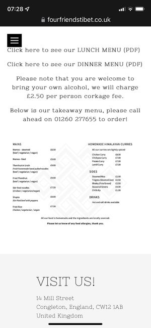   at Four Friends in Congleton