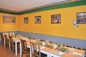 Cosy interior of Four Friends Tibetan Restaurant in Congleton, UK at Four Friends in Congleton