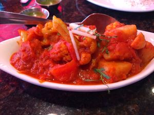 Aloo Gobi (vegan) at Cardamom in Ann Arbor