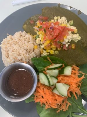 Enchiladas poblanas at Juicery Plus - E Main St in El Paso