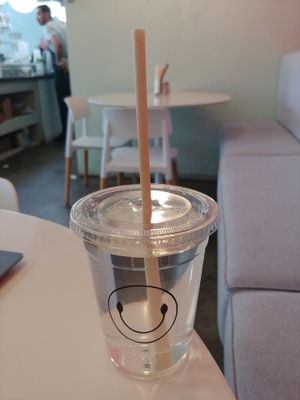 Compostable straw at Juicery Plus - E Main St in El Paso