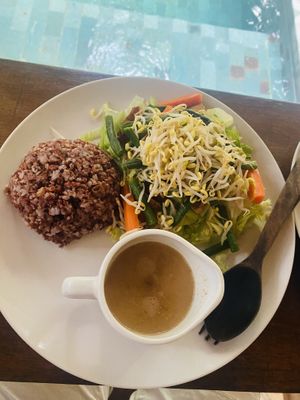 Vegan Gado Gado (no eggs)  at Flowers & Fire in 