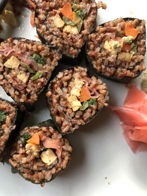 Nori rolls at Flowers & Fire in 