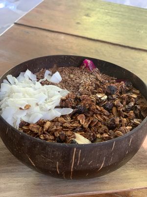 Raw chocolate based smoothie ball  at Flowers & Fire in 