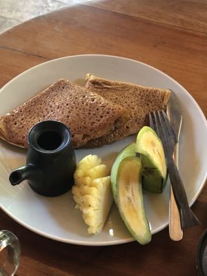 Vegan Crepes at Flowers & Fire in 