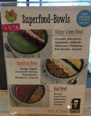 Açai bowls at Coffee Fellows - Alexanderplatz in Berlin