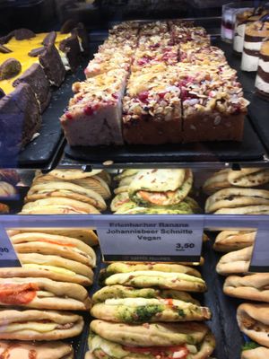 Raspberry cake slice at Coffee Fellows - Alexanderplatz in Berlin