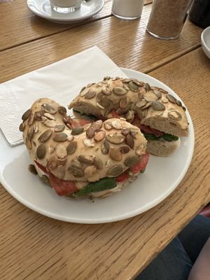Vegan BLT Bagel  at Walter's Coffey in Berlin