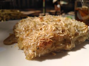 Fungi lasagna at Soul Booster in Anjuna