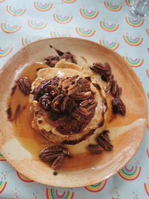 Pean maple pancakes at Wild Thing in Cardiff