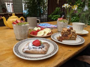 breakfast spread at Wild Thing in Cardiff