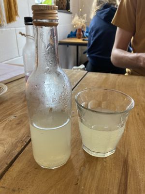 Water kefir with ginger and lemongrass  at Wild Thing in Cardiff