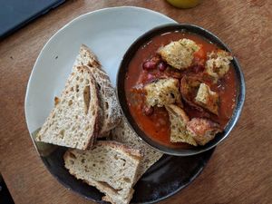 Bean chilli soup & bread: Pay as you feel meal of the day at Wild Thing in Cardiff