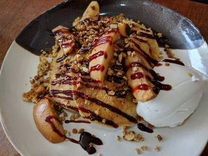 Pancakes- yum yum at Wild Thing in Cardiff