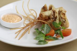 sping rolls at Phuc An in Da Nang