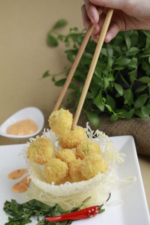 potato croquettes at Phuc An in Da Nang