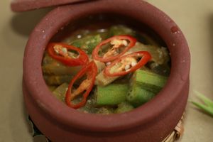 braised mixed vegetable in fermented tofu  at Phuc An in Da Nang