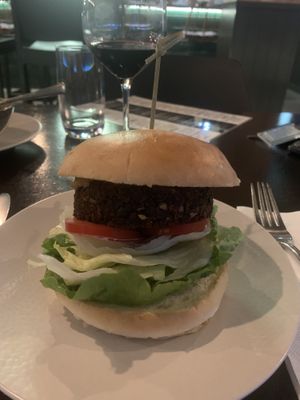 Vegan burger at St Helens Bar & Burgers in Coolangatta