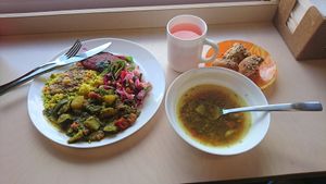 The large lunch at Dhama in Riga