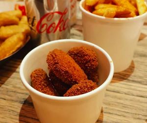 Plant-based nuggets at BRGR in Edinburgh