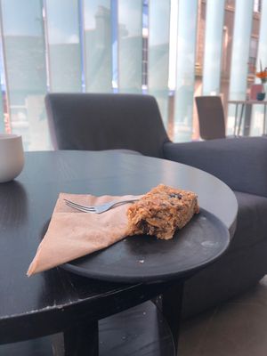 Half eaten flapjack, I couldn’t resist  at The Exchange Cafe in Penzance