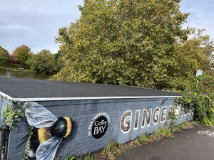 From the road   at Ginger Bees Cafe in Kingston Upon Thames