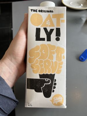 Oatly soft serve  at Ginger Bees Cafe in Kingston Upon Thames