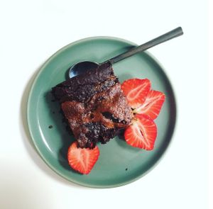 Tahini & Caramel Brownie at Ginger Bees Cafe in Kingston Upon Thames
