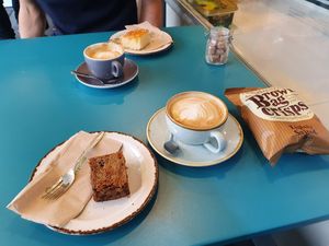 Great cake :) at Ginger Bees Cafe in Kingston Upon Thames