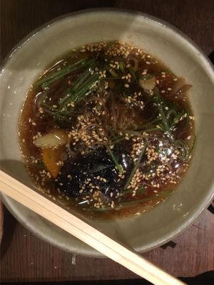 Once toppings are added  at Omen Nippon in Kyoto