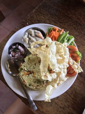 Thali at Cafe Avocado in Varkala