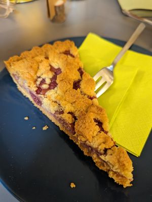 Marzipan-Kirschkuchen at Mühlencafe in Paderborn