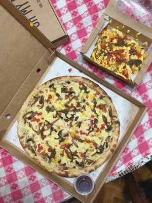 Promo vegan at Oh my pizza! - Polcura in Santiago