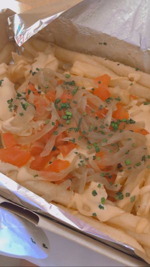 Sus papas son lo mejorrr at Oh my pizza! - Polcura in Santiago