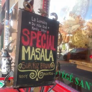Mouth watering Masala. at La Lumiere du Mile End in Montreal