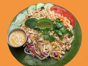 Pad thai in the raw. at La Lumiere du Mile End in Montreal