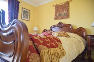Our King size bed in the double room at The Braes in Berriedale