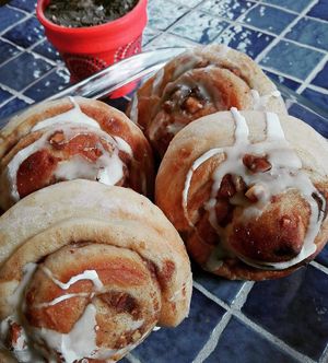 cinnamon rolls at Herbívoro in Arequipa
