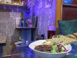 Lecture zone at Herbívoro in Arequipa